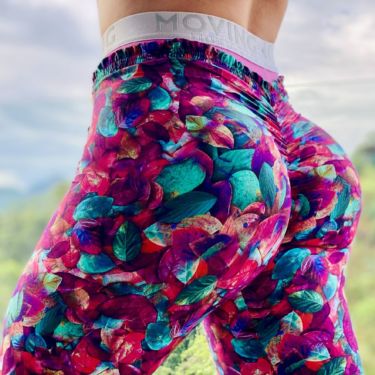 Legging Boxer Empina Bumbum Folhas de Outono Exclusiva