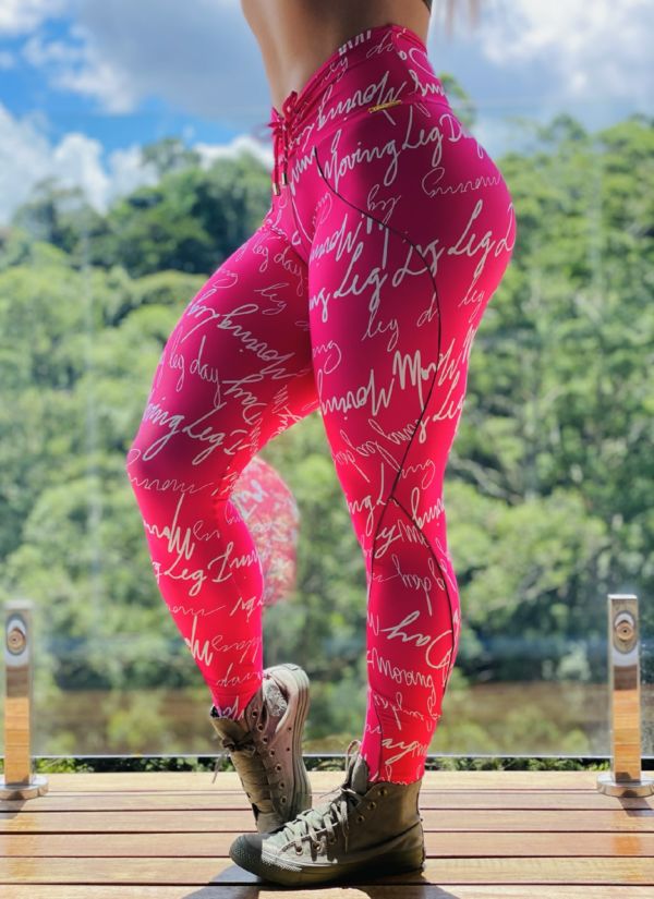 Legging Vivo Empina Bumbum Leg Day Pink Exclusiva