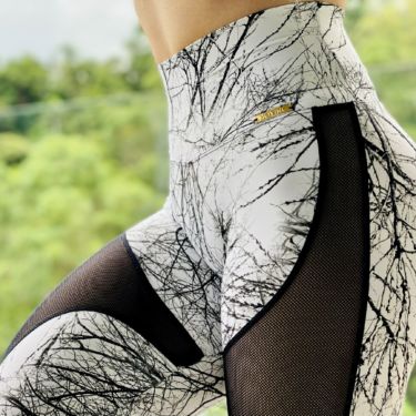 Legging Recortes em Tela Raízes Exclusiva