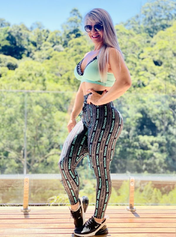 Legging Empina Bumbum Moving Brand Menta Exclusivo