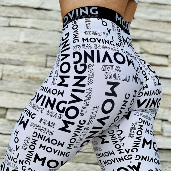 Legging Épic Comum Lettering Preta e Branca Exclusiva