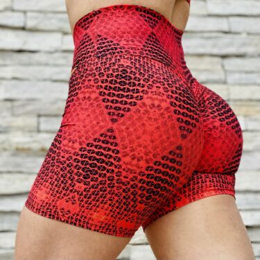 Short Empina Bumbum Red Tressed Exclusivo