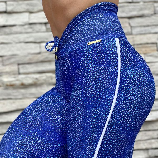 Legging Recorte Empina Bumbum Blue Rain Exclusiva