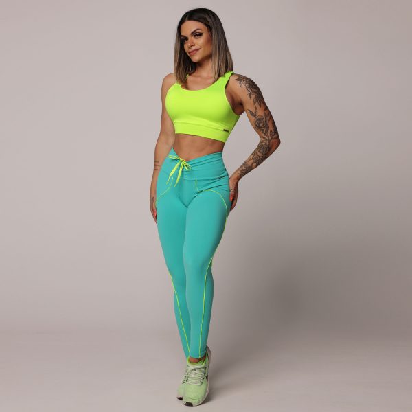 LEGGING LINEAR EMPINA BUMBUM TURQUESA - Image 7