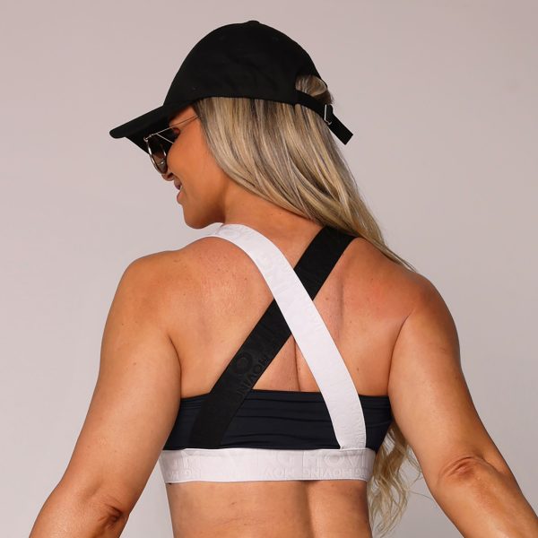 TOP COLÔMBIA PRETO E BRANCO COM ELÁSTICO - Imagem 2
