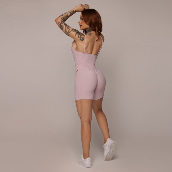 MACAQUINHO QUEENS EMPINA BUMBUM JACQUARD CANELADO ROSA SECO - Image 5
