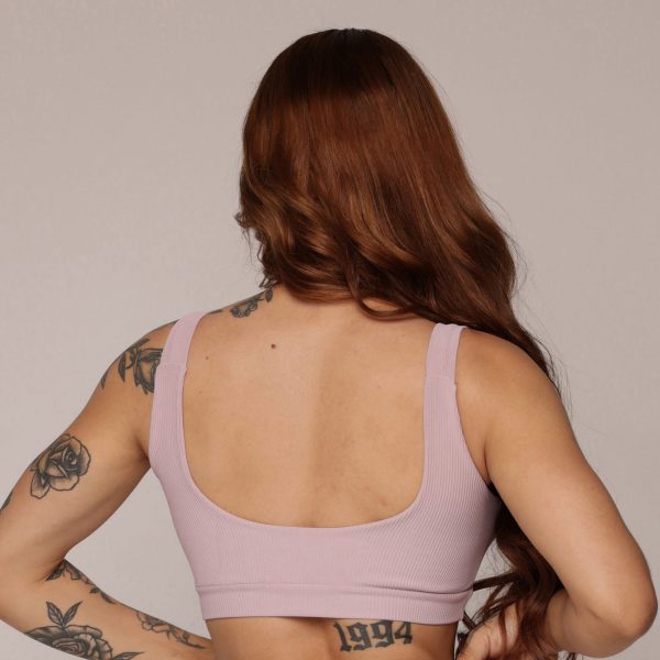 TOP GEORGIA JACQUARD CANELADO ROSA SECO - Image 2
