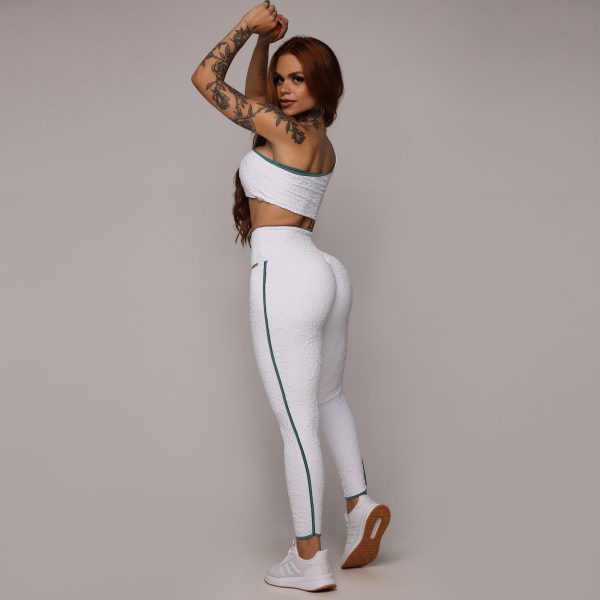 LEGGING LIVE EMPINA BUMBUM JACQUARD PERLÊ BRANCO - Image 11