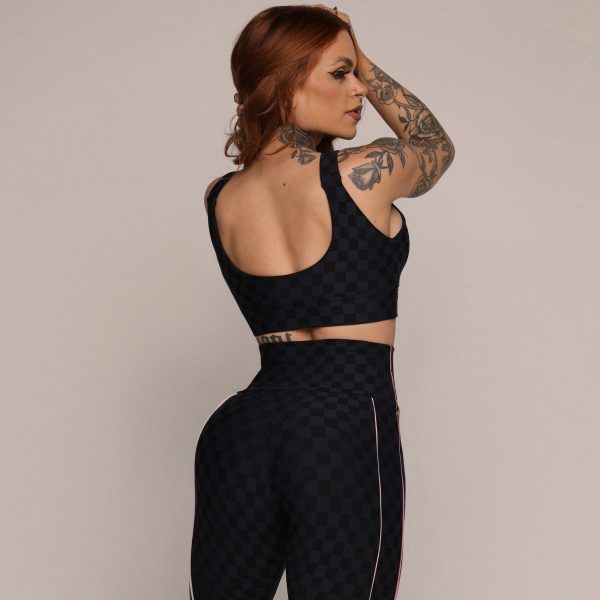 LEGGING LINES JACQUARD XEQUE-MATE PRETO - Image 4