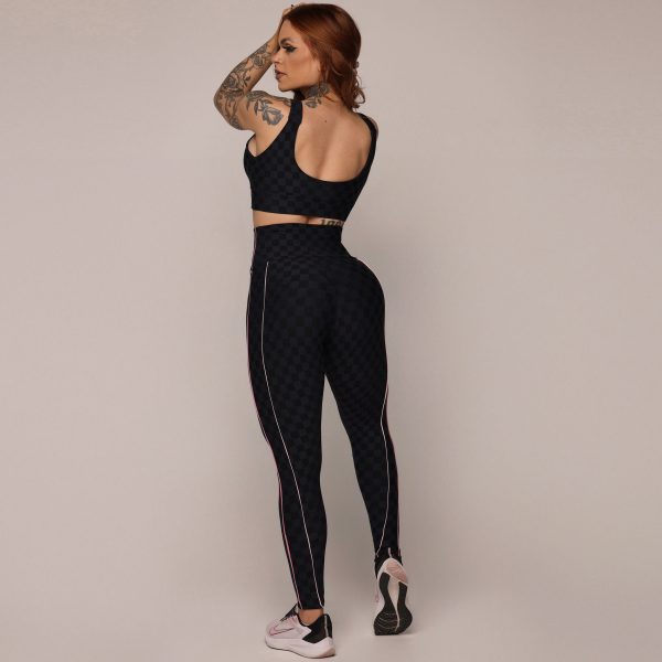 LEGGING LINES JACQUARD XEQUE-MATE PRETO - Image 8