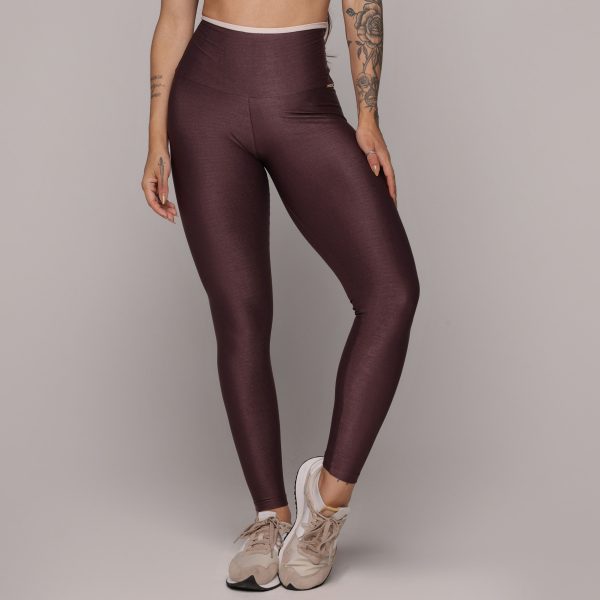 LEGGING HEART BICOLOR GLOSSY AÇAÍ - Image 3