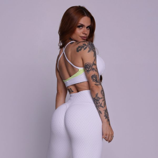 LEGGING EMPINA BUMBUM JACQUARD BEEHIVE PEARL - Image 4