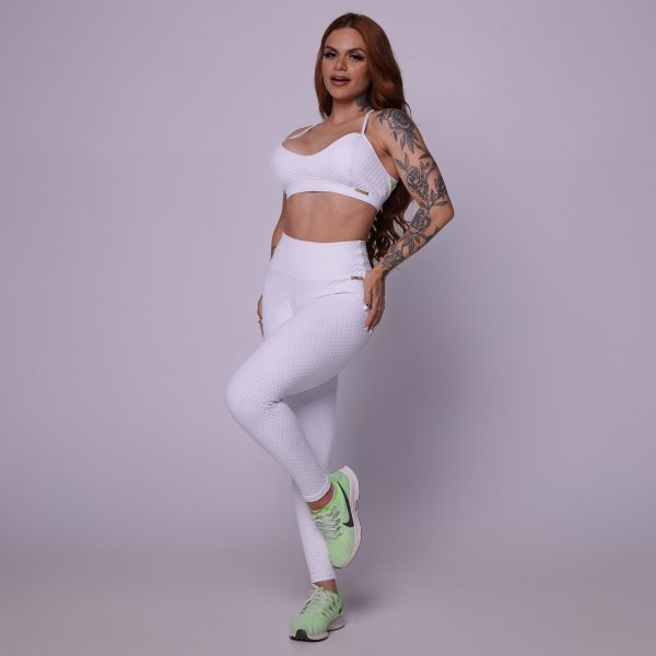 LEGGING EMPINA BUMBUM JACQUARD BEEHIVE PEARL - Image 5