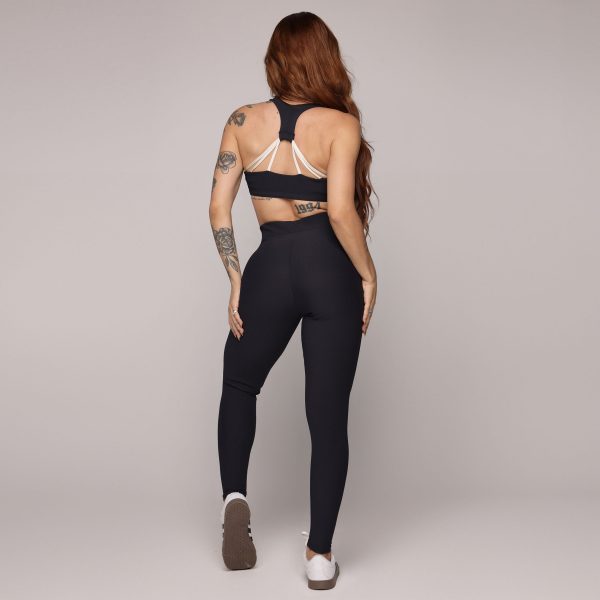 LEGGING PULSE JACQUARD CANELADO PRETO - Image 5