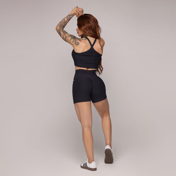 SHORT HEART JACQUARD CANELADO PRETO - Image 5