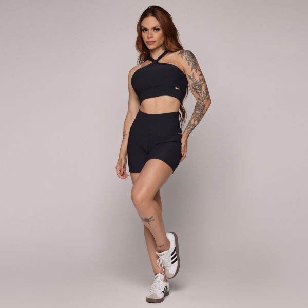TOP TULIPA JACQUARD CANELADO PRETO - Image 4