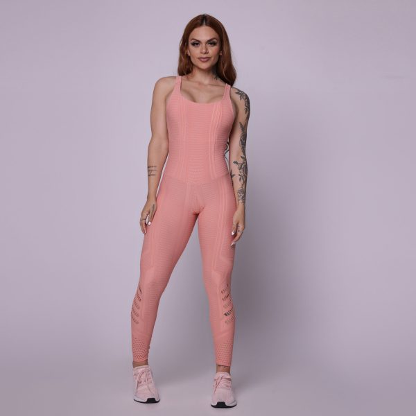 MACACAO CONFORT EMPINA BUMBUM JACQUARD DOTS PEACH - Imagem 3