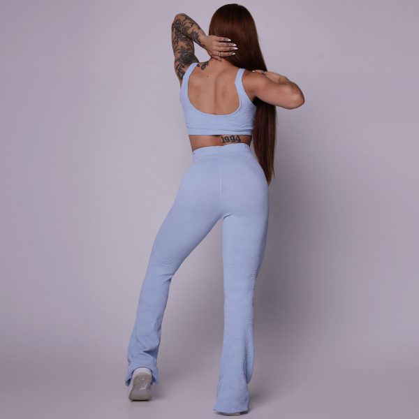 CALÇA FLARE JACQUARD ROUND CÉU AZUL - Image 6