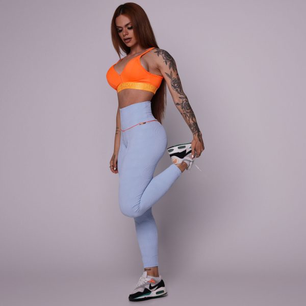 LEGGING WALK EMPINA BUMBUM JACQUARD ROUND CÉU AZUL - Image 4