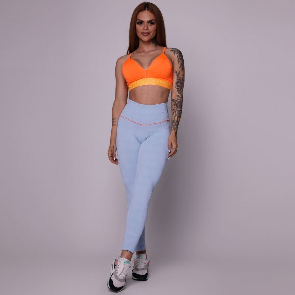 LEGGING WALK EMPINA BUMBUM JACQUARD ROUND CÉU AZUL - Image 6