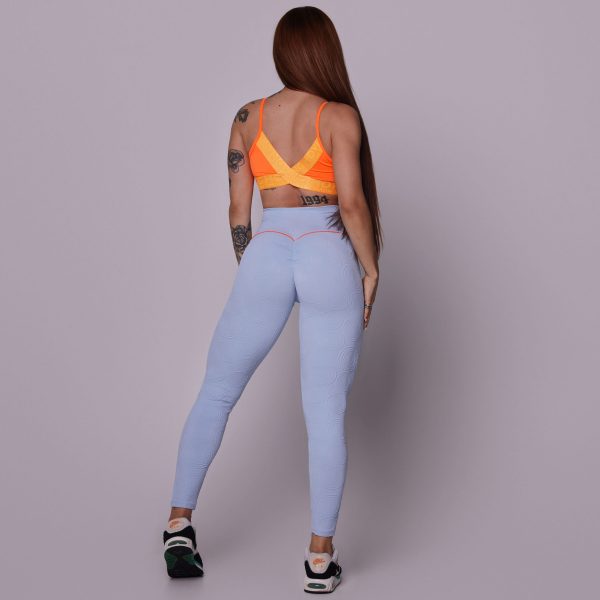 LEGGING WALK EMPINA BUMBUM JACQUARD ROUND CÉU AZUL - Image 8