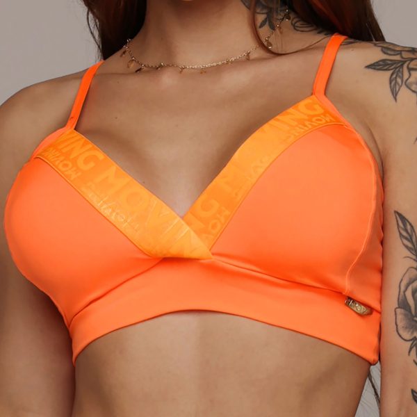 TOP SHAPE LARANJA NEON