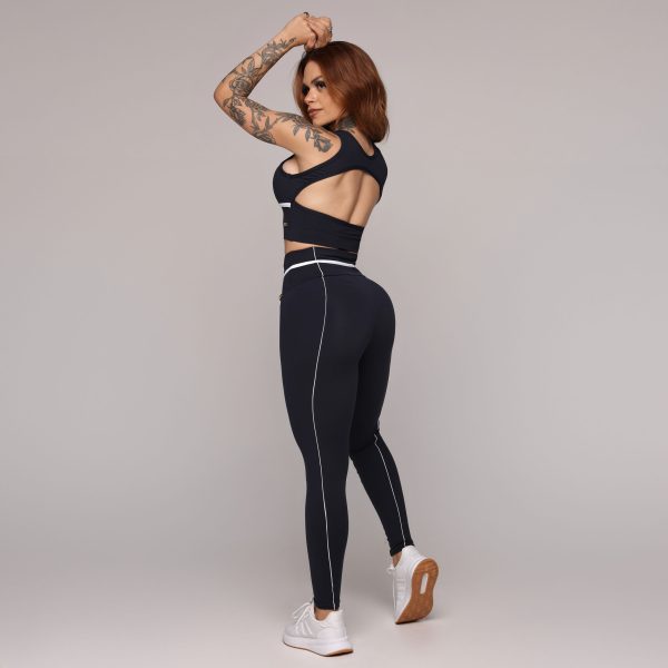 LEGGING QUEENS PRETA COM BRANCO - Image 7