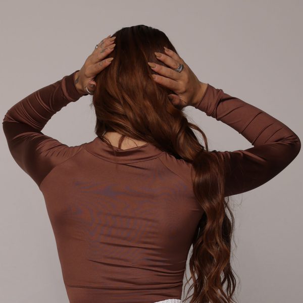 CROPPED CARMEL MANGA LONGA COFFEE - Imagem 4