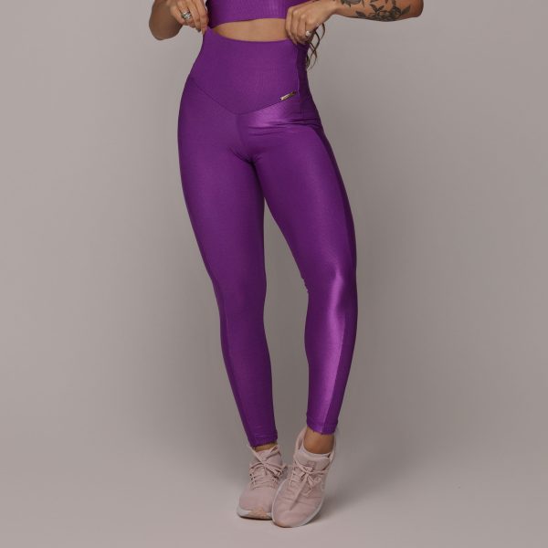LEGGING VIENA EMPINA BUMBUM GLOSSY PÚRPURA - Imagem 3