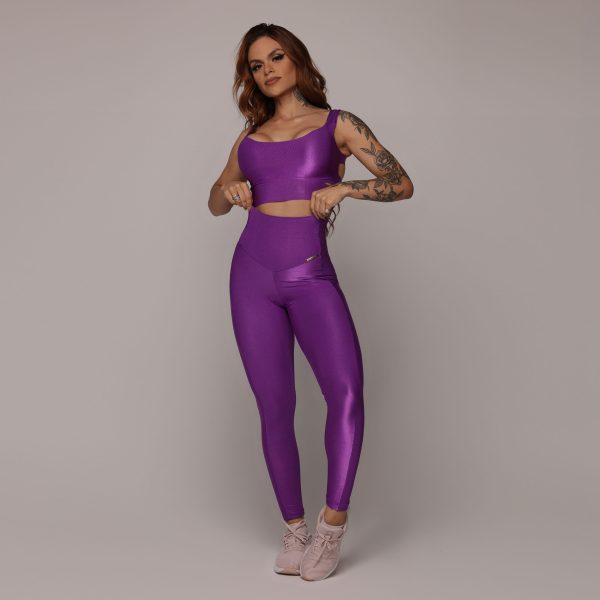 LEGGING VIENA EMPINA BUMBUM GLOSSY PÚRPURA - Imagem 7
