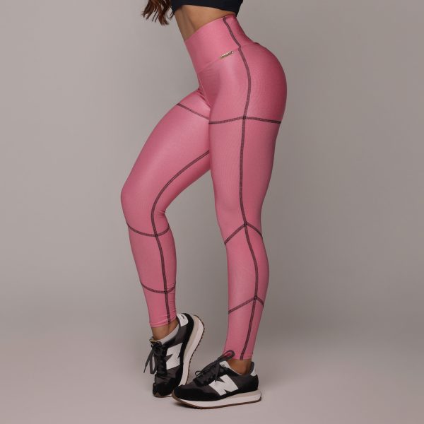 LEGGING PUMP EMPINA BUMBUM GLOSSY ROSA CHICLETE - Imagem 2