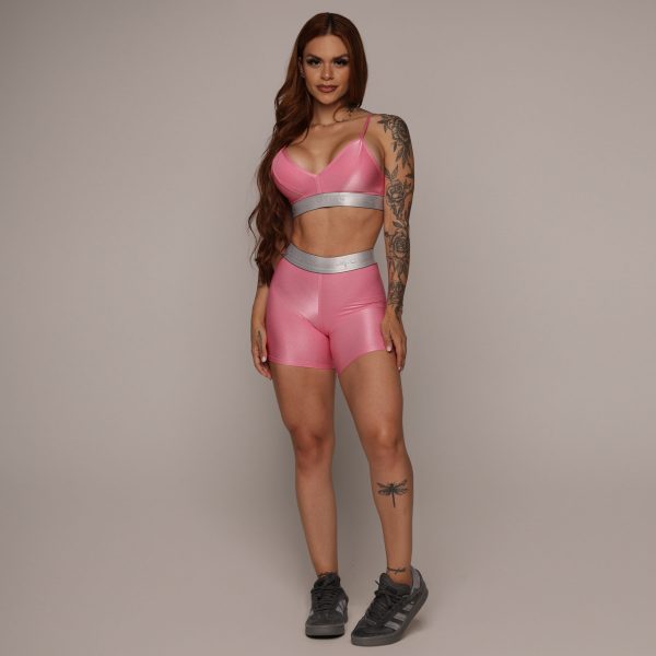 SHORT ÉPIC GLOSSY ROSA CHICLETE - Imagem 3