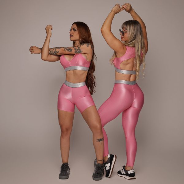 SHORT ÉPIC GLOSSY ROSA CHICLETE - Imagem 4