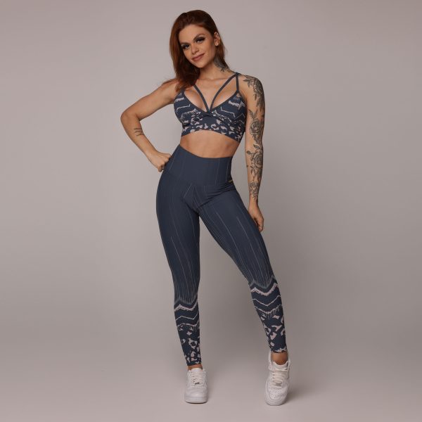 LEGGING COMUM JACQUARD ANIMAL COM BRANCO - Imagem 4