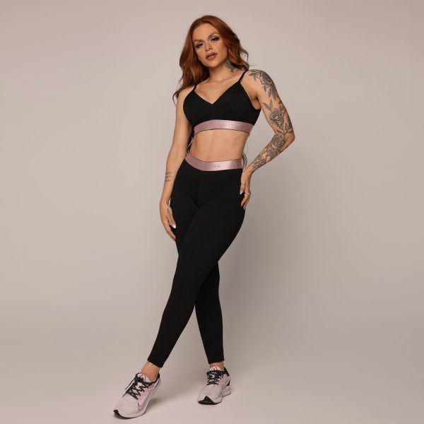 LEGGING ÉPIC JACQUARD FLUFFY BLACK - Imagem 4