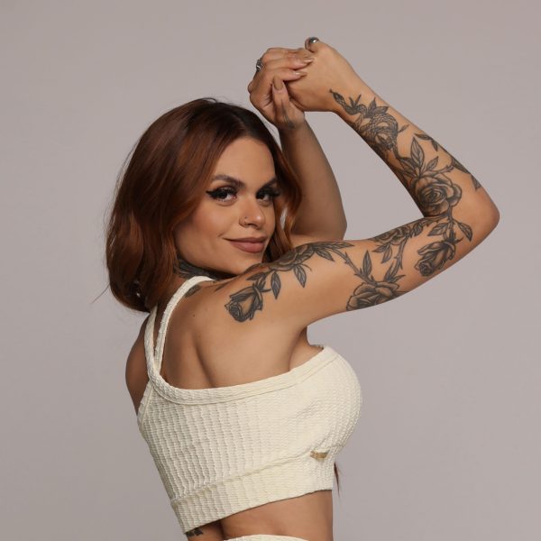 TOP TULIPA JACQUARD SAVOIR BAUNILHA - Imagem 4