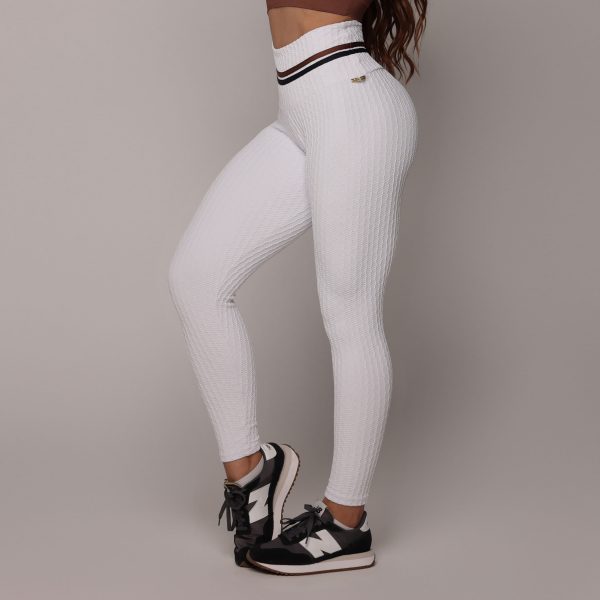 LEGGING HEART JACQUARD SAVOIR BRANCO - Imagem 2