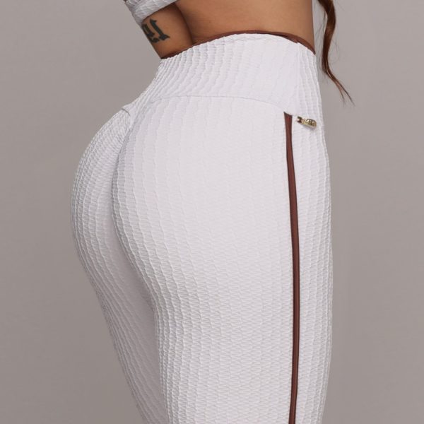 LEGGING LIVE EMPINA BUMBUM JACQUARD SAVOIR BRANCO - Imagem 2