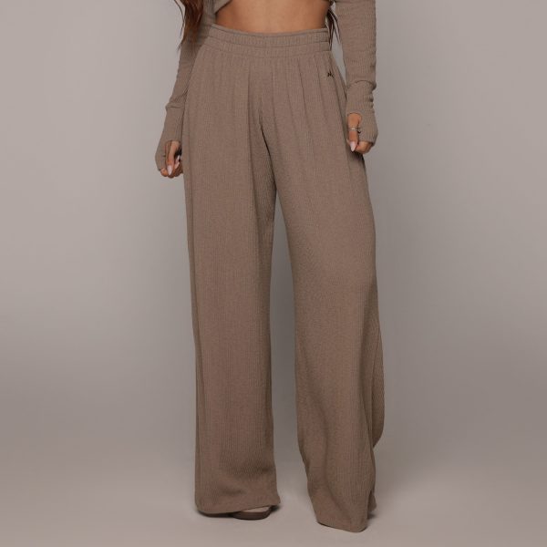 CALÇA PANTALONA CANELADO AREIA - Imagem 2