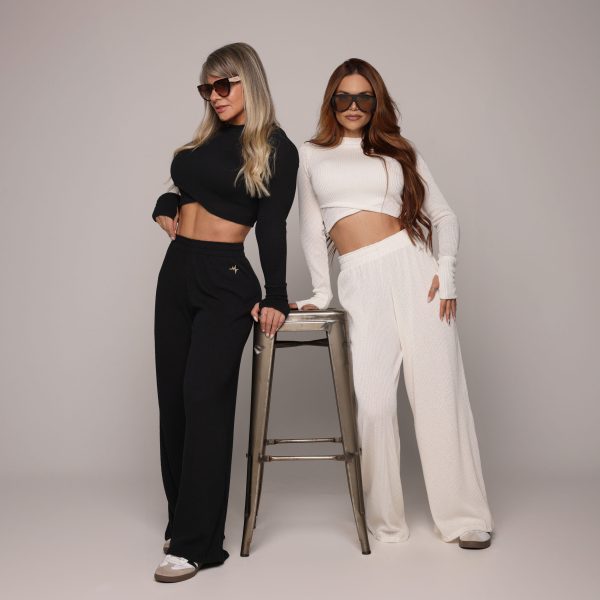 CALÇA PANTALONA CANELADO OFF WHITE - Imagem 7