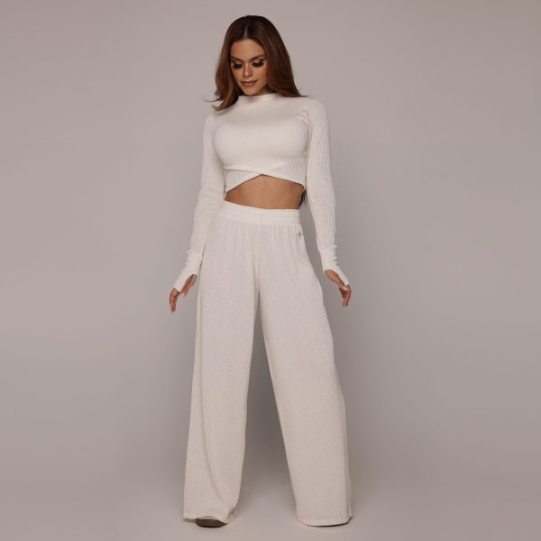 CROPPED MALTA MANGA LONGA CANELADO OFF WHITE - Imagem 4