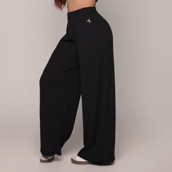CALÇA PANTALONA CANELADO PRETO - Imagem 2