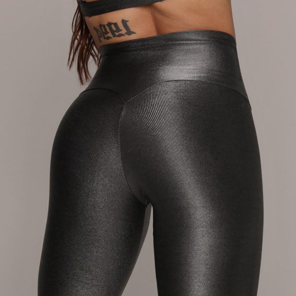 LEGGING HEART GLOSSY GRAFITE - Imagem 2