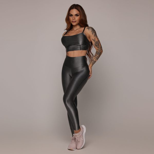LEGGING VISION GLOSSY GRAFITE - Imagem 4