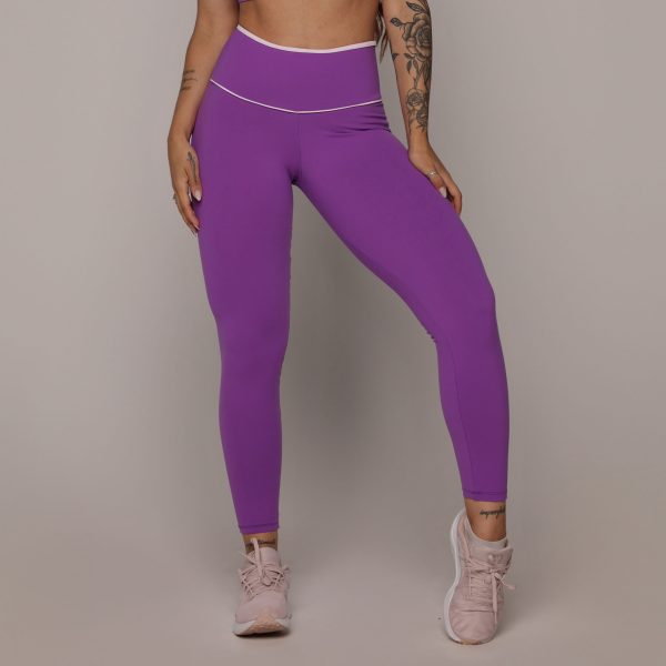 LEGGING WALK BICOLOR EMPINA BUMBUM GRAPE - Imagem 2