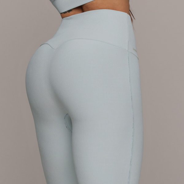 LEGGING HEART JACQUARD CANELADO AZUL SERENITY - Imagem 2