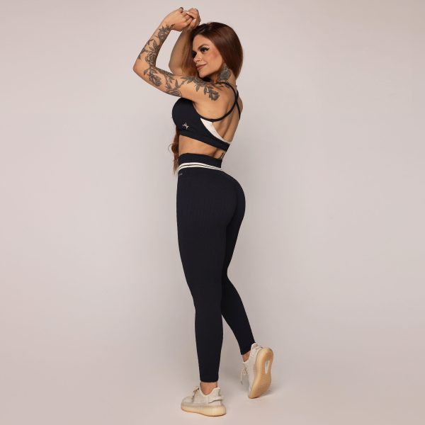 LEGGING EMPINA BUMBUM JACQUARD SAVOIR PRETO - Imagem 4