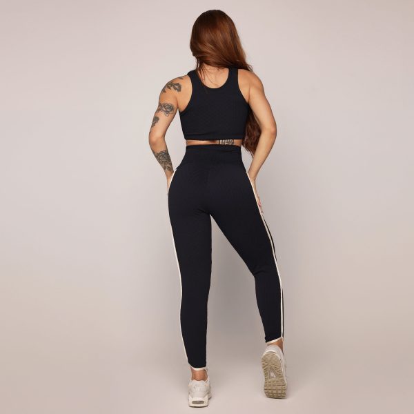 LEGGING LIVE JACQUARD SAVOIR PRETO - Imagem 5