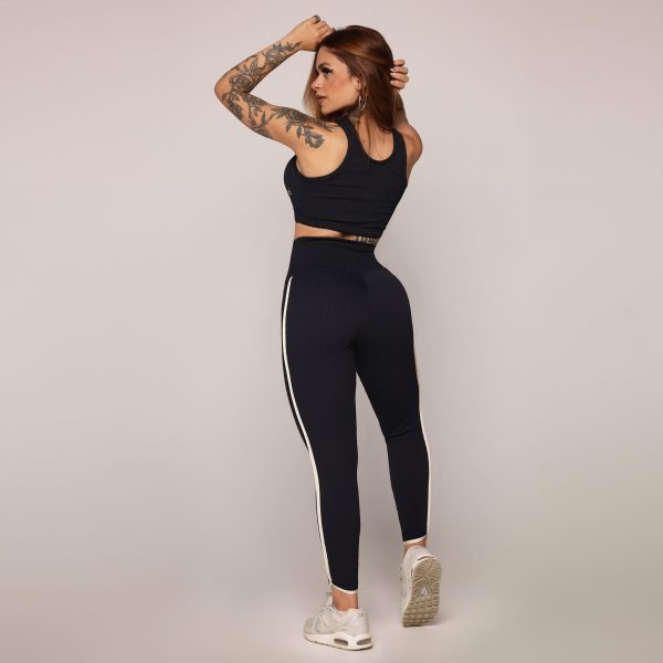 LEGGING LIVE JACQUARD SAVOIR PRETO - Imagem 7