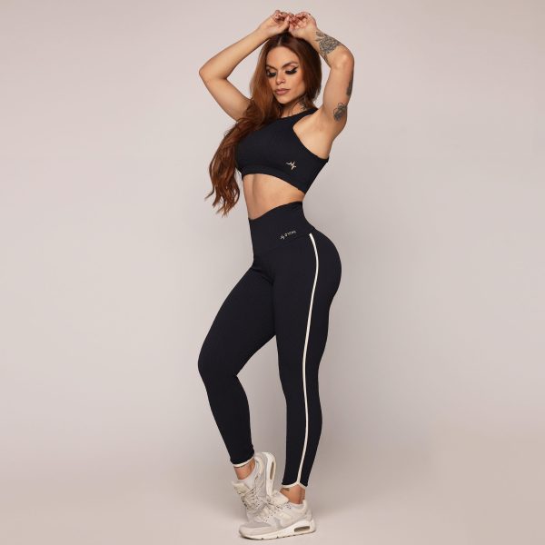 LEGGING LIVE JACQUARD SAVOIR PRETO - Imagem 8